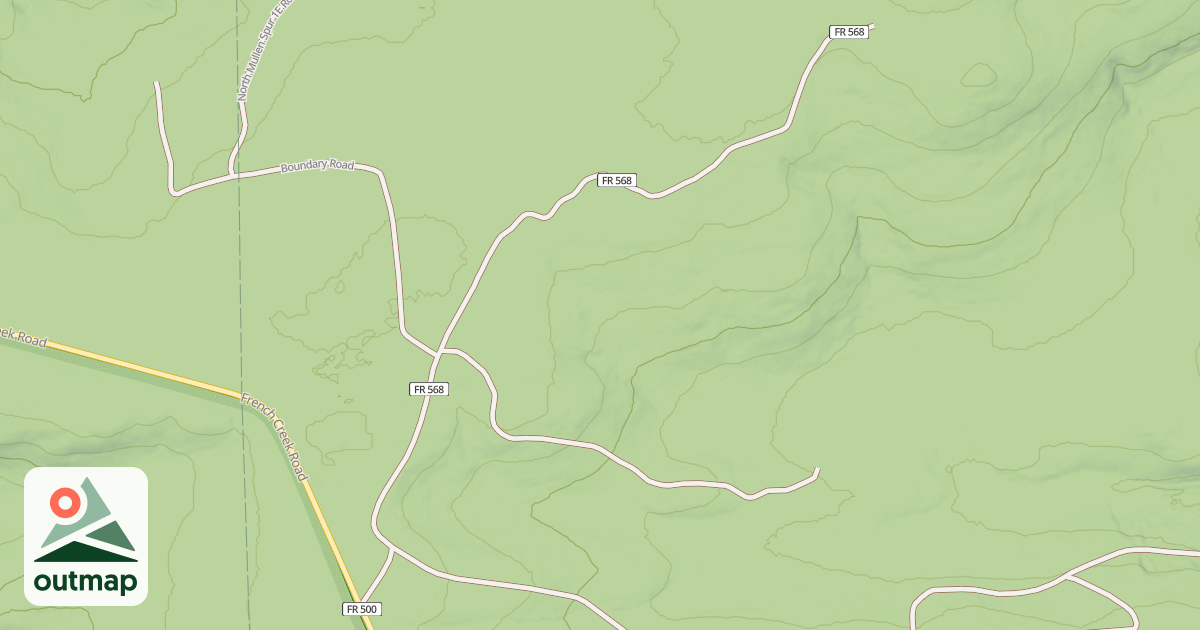 Map of DISTRICT BOUNDARY ROAD