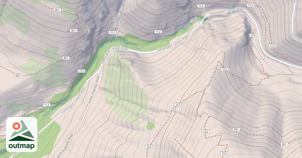 Map of FARMINGTON CANYON ATV