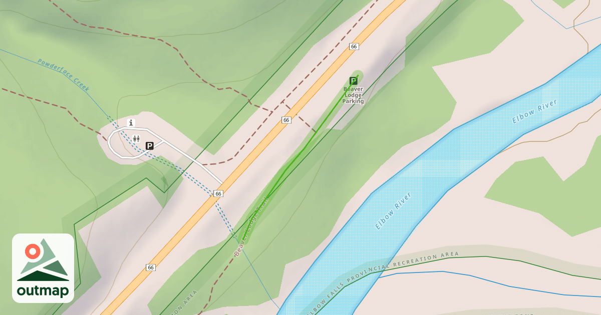 Map of Beaver Lodge Trail