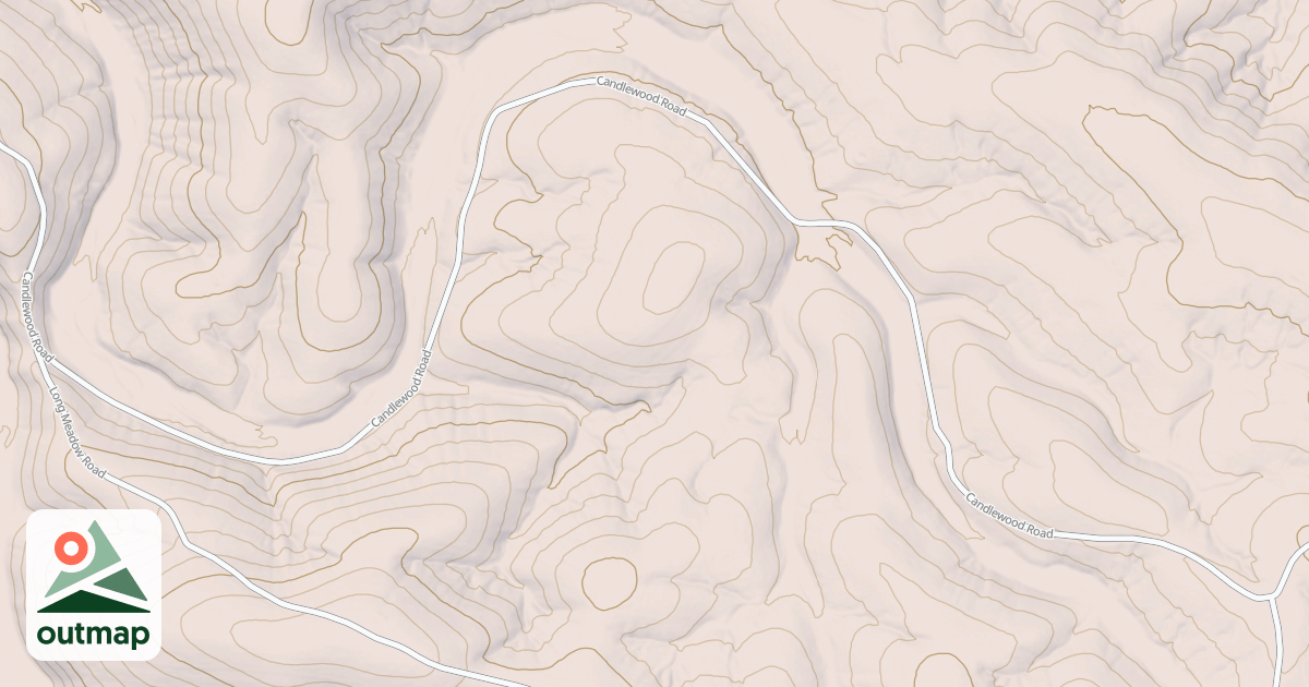 Map of LITTLE FLAT BRANCH