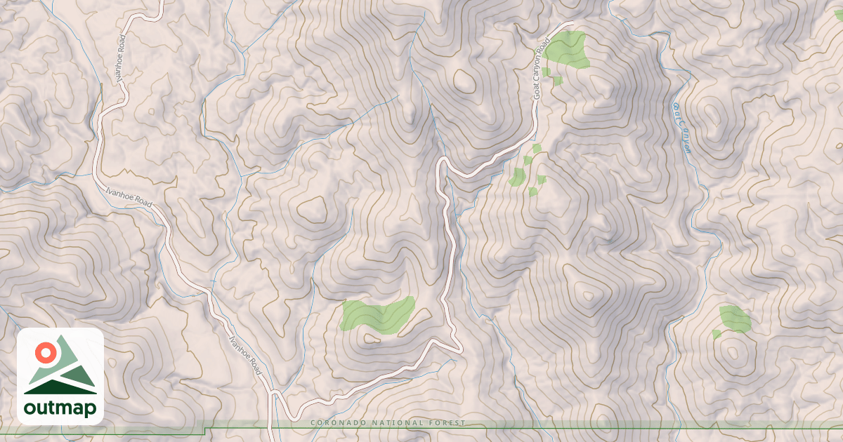 Map of GOAT CANYON