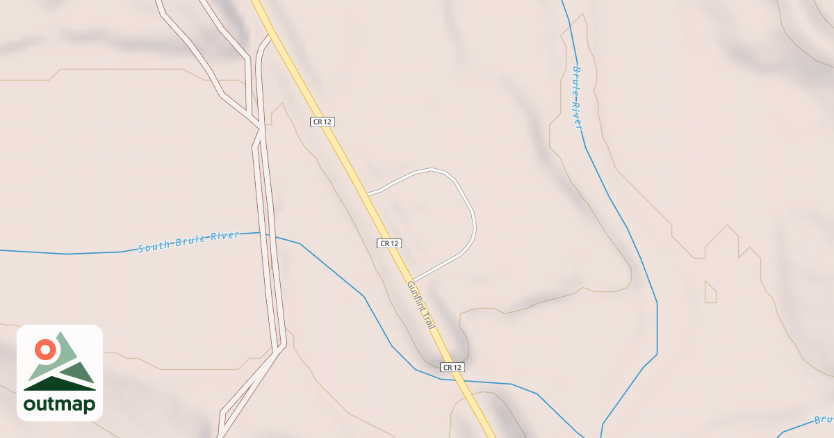 Map of BRULE RIVER PARKING LOT