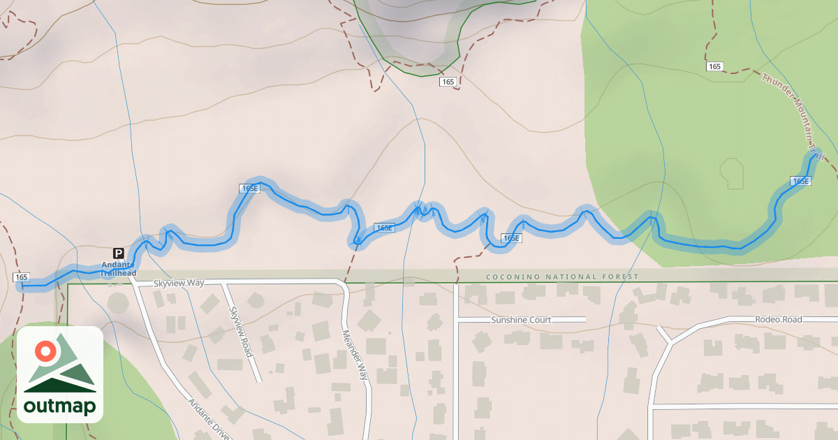 Map of Andante Trail
