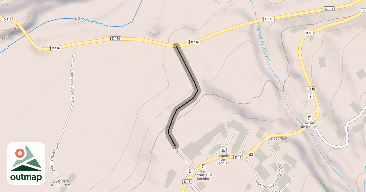 Map of Chemin de la Festoule