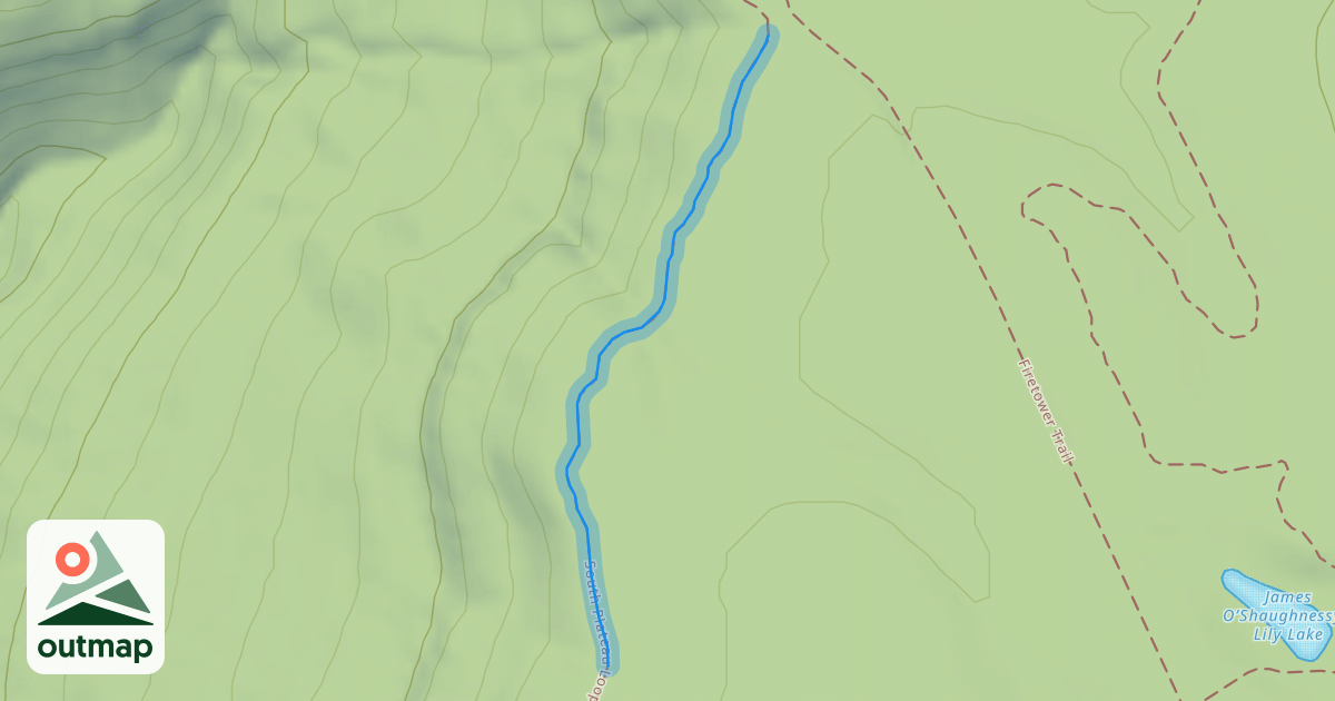 Map of South Plateau Loop