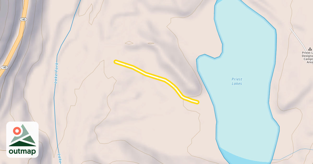 Map of Lake Crosscut