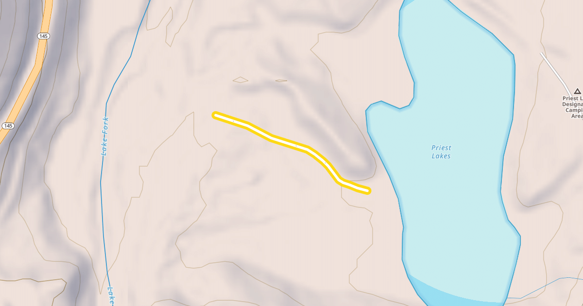 Map preview of Lake Crosscut