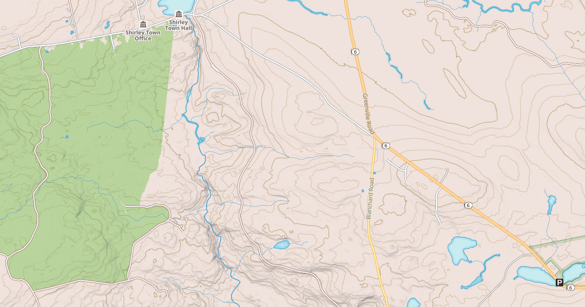 Map preview of Lower Shirley Corner Rd