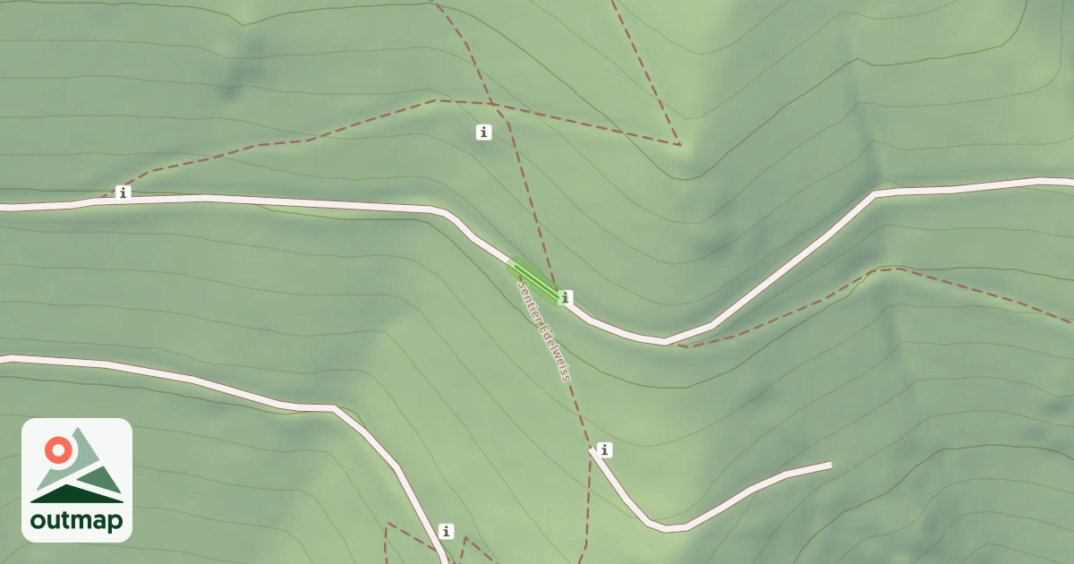 Map of Sentier Edelweiss