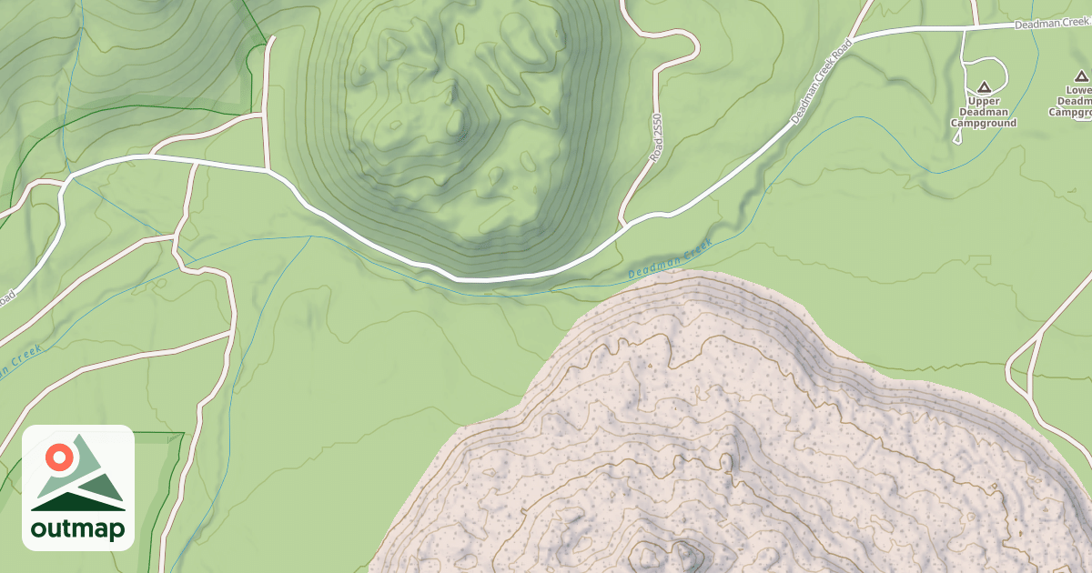 Map of C-Crater Flat/Deadman Creek Sm