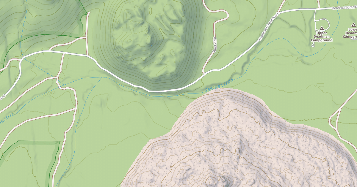 Map preview of C-Crater Flat/Deadman Creek Sm