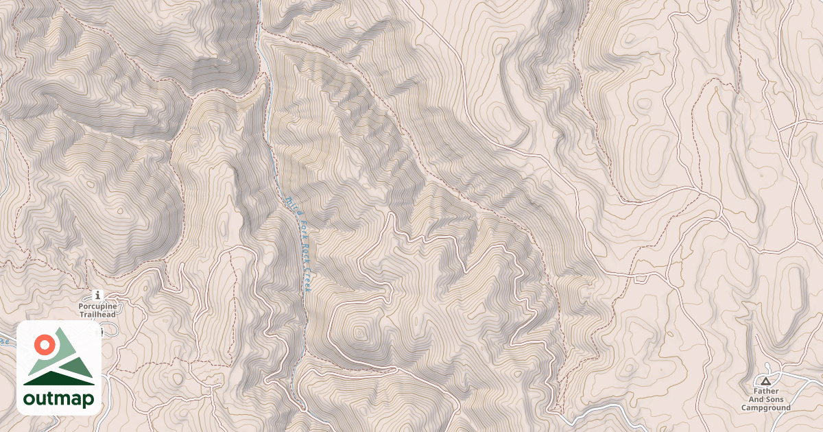 Map of MARTINDALE FORK