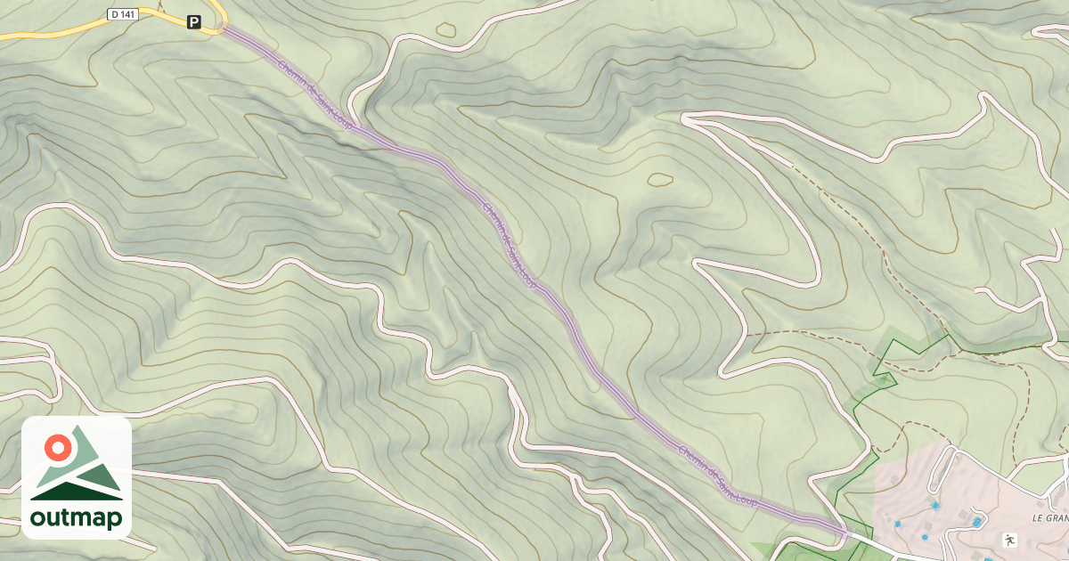 Map of Chemin de Saint-Loup