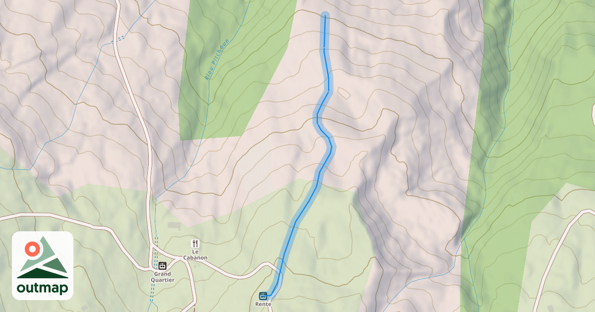 Map of La Rente