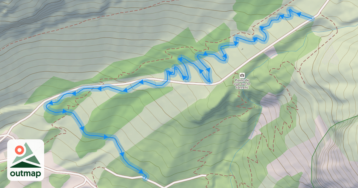 Map of DH du Genépi