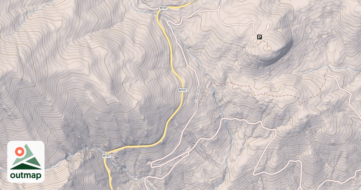 Map of DOME CREEK