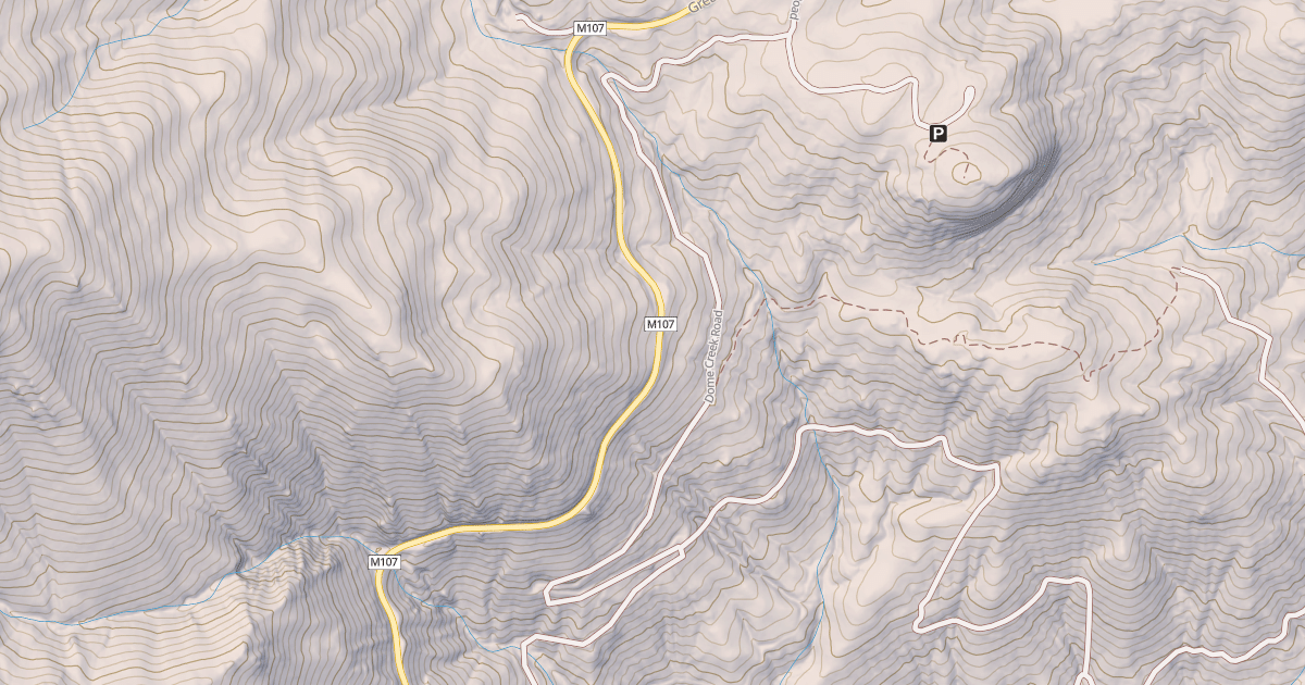 Map preview of DOME CREEK