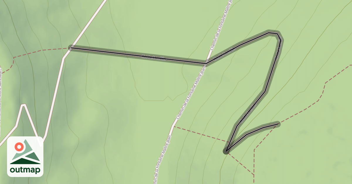 Map of Route Lambin