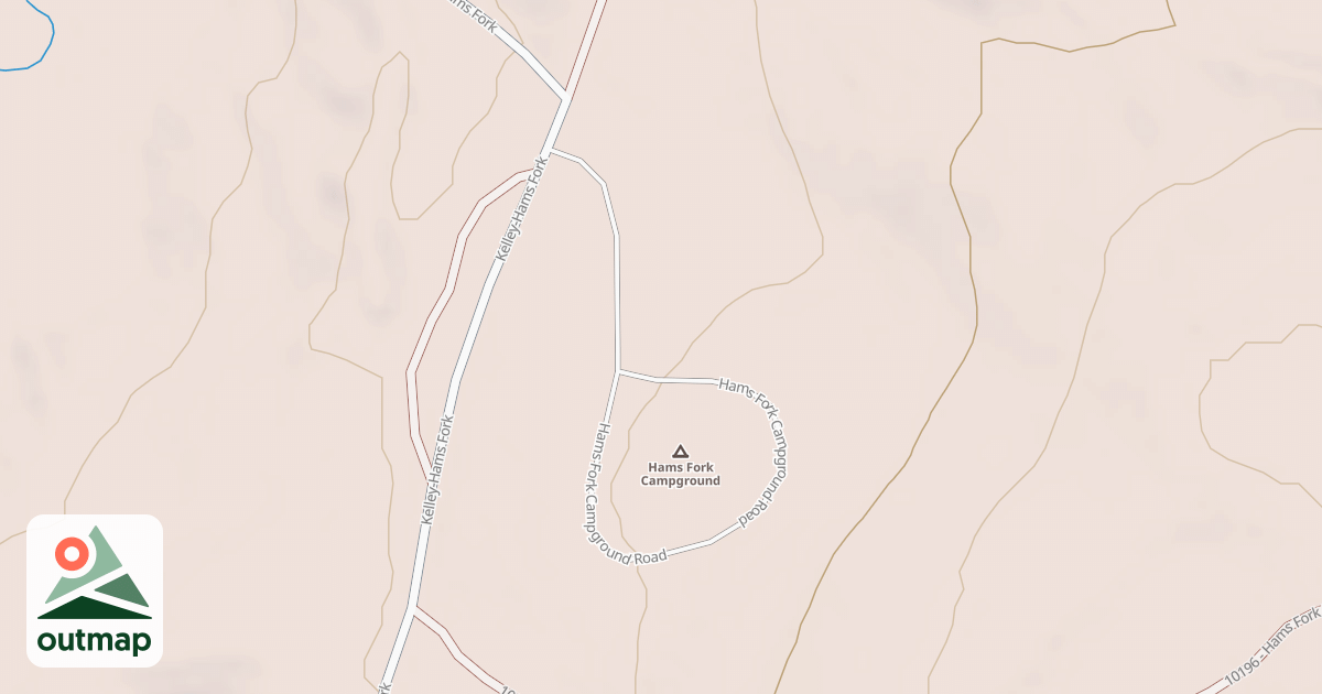 Map of HAMS FORK CAMPGROUND