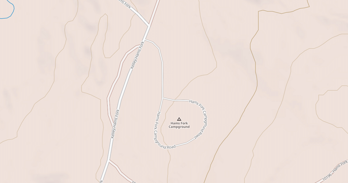 Map preview of HAMS FORK CAMPGROUND