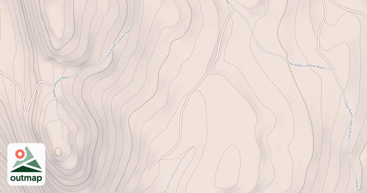 Map of EAST DOW BUTTE