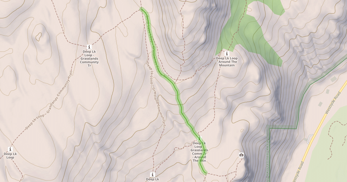 Map preview of Deep Lake Loop - Grasslands Comm Tr