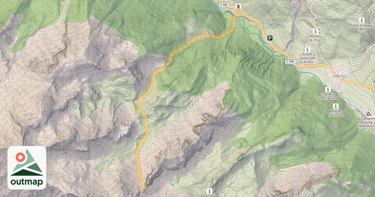 Map of Pas de David — Certamussat