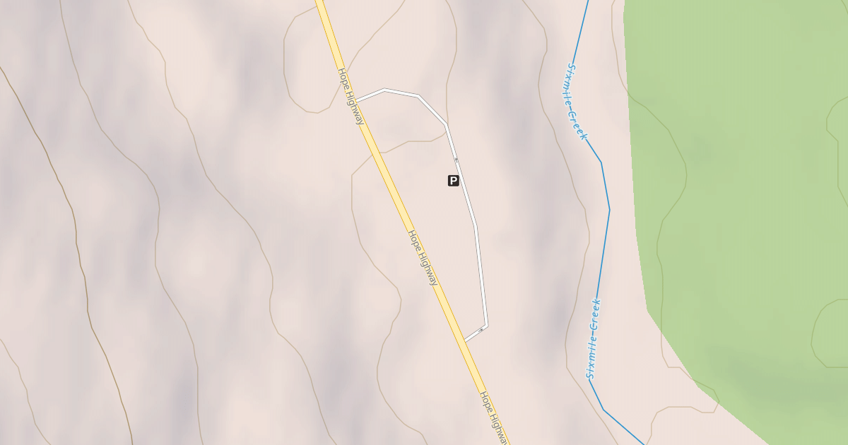 Map preview of SIXMILE DAY USE ROAD