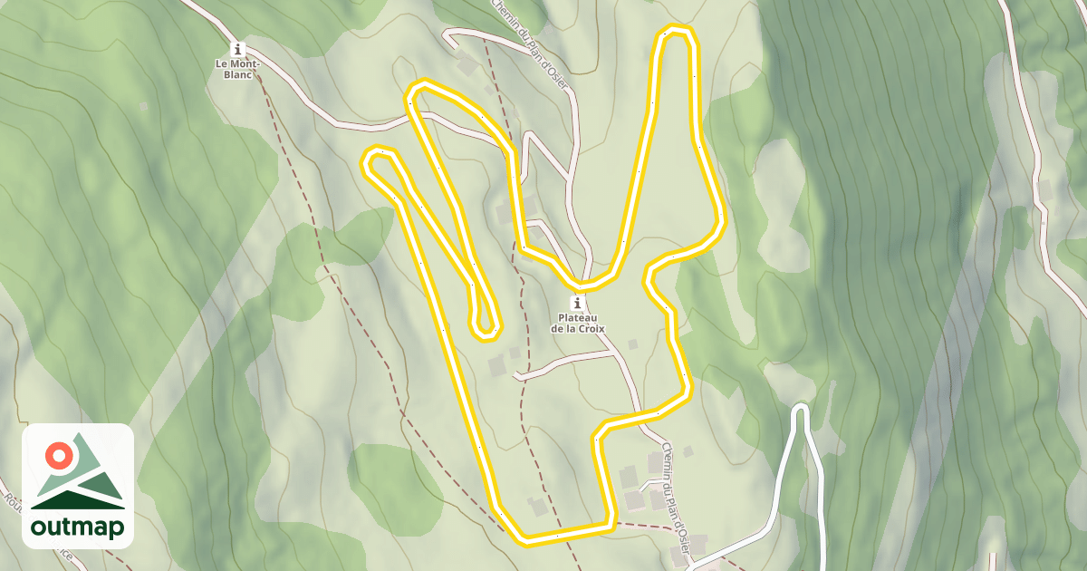 Map of Boucle du Plateau de la Croix