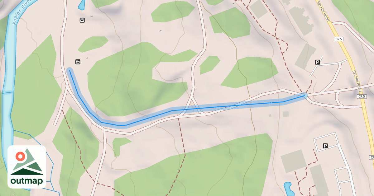 Map of Lower Bridge Run