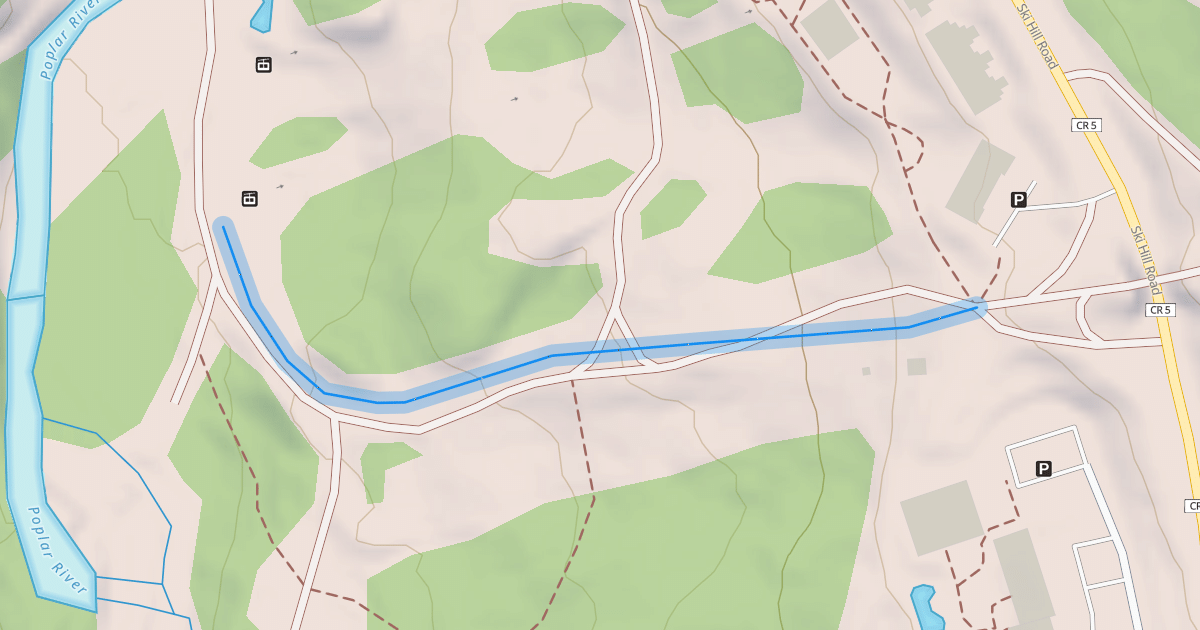 Map preview of Lower Bridge Run