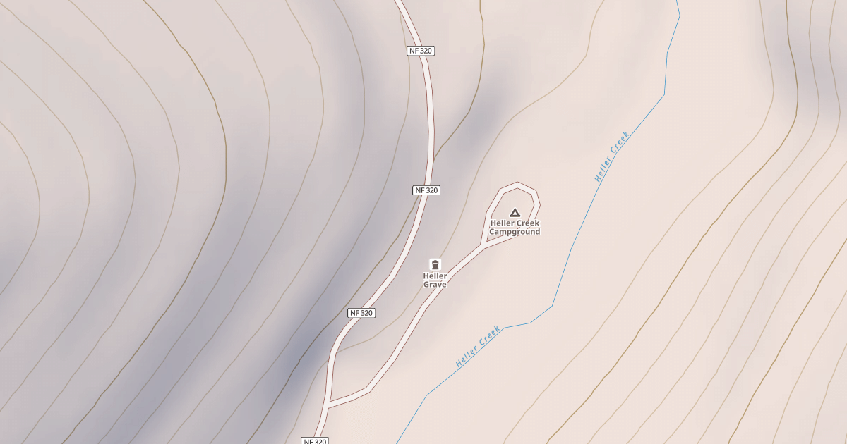 Map preview of HELLER CREEK