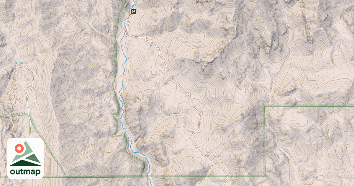Map of CHALK BASIN