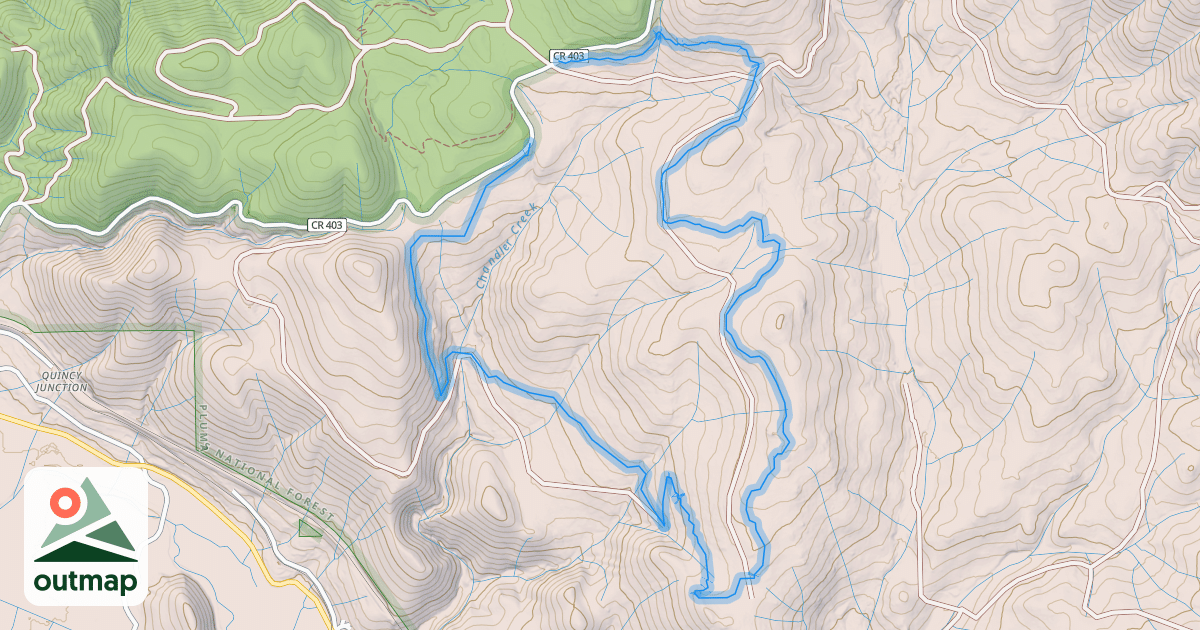 Map of Chandler Trail