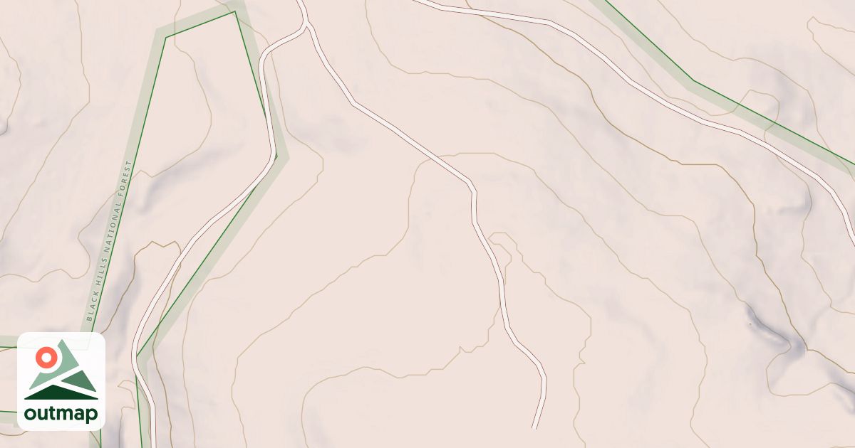 Map of GIBSON BRANCH 1D