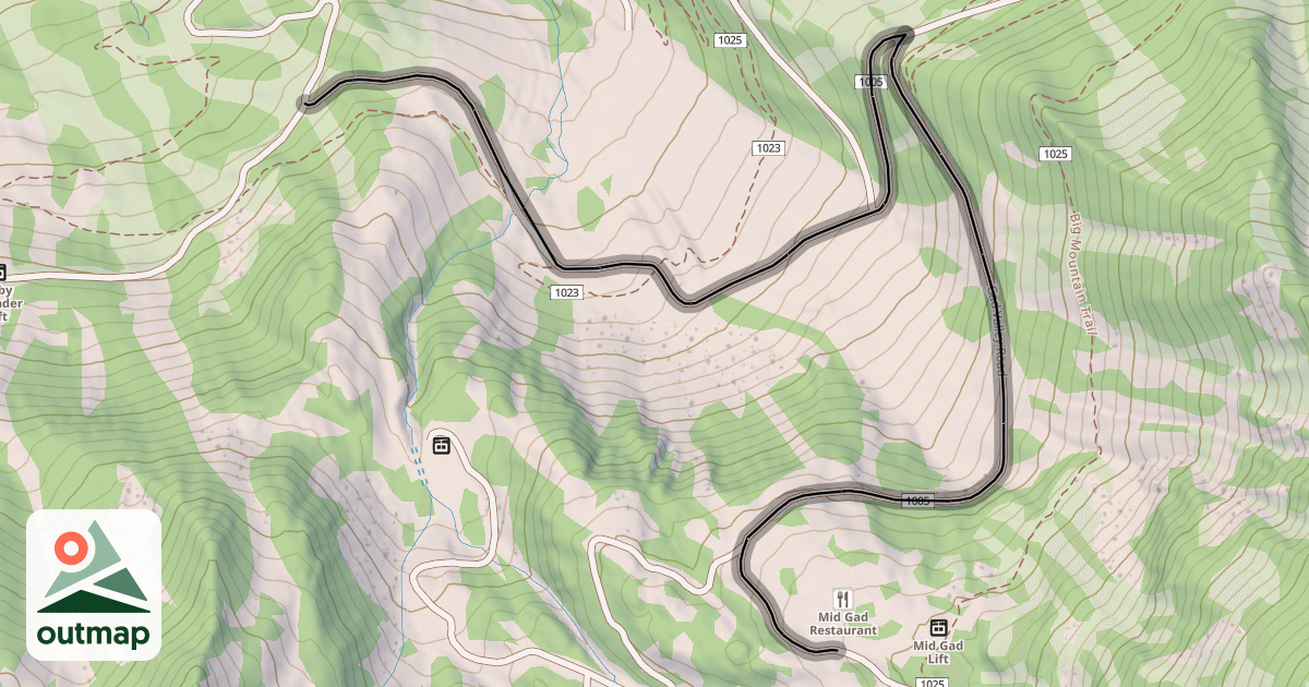 Map of Gad Valley Road