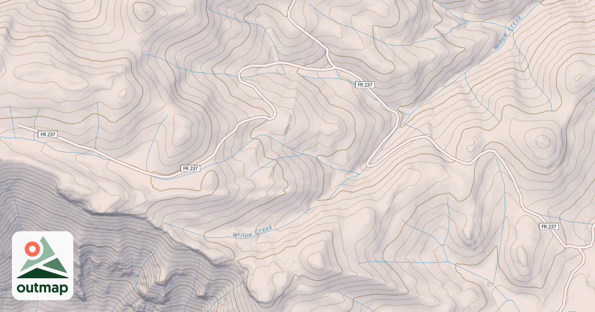 Map of WILLOW CR