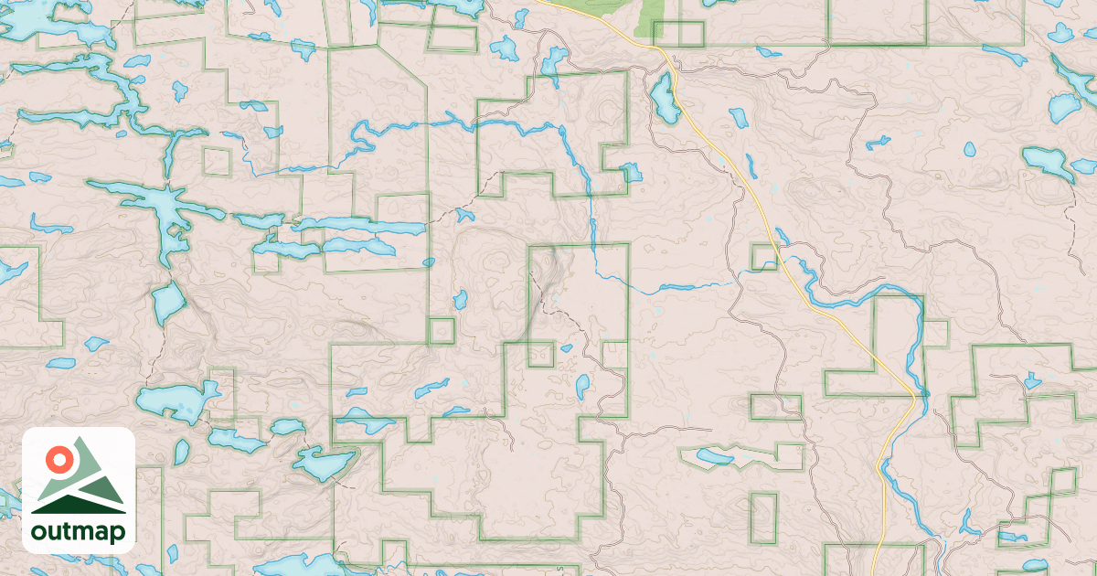 Map of EXPRESSWAY SNOWMOBILE ROUTE