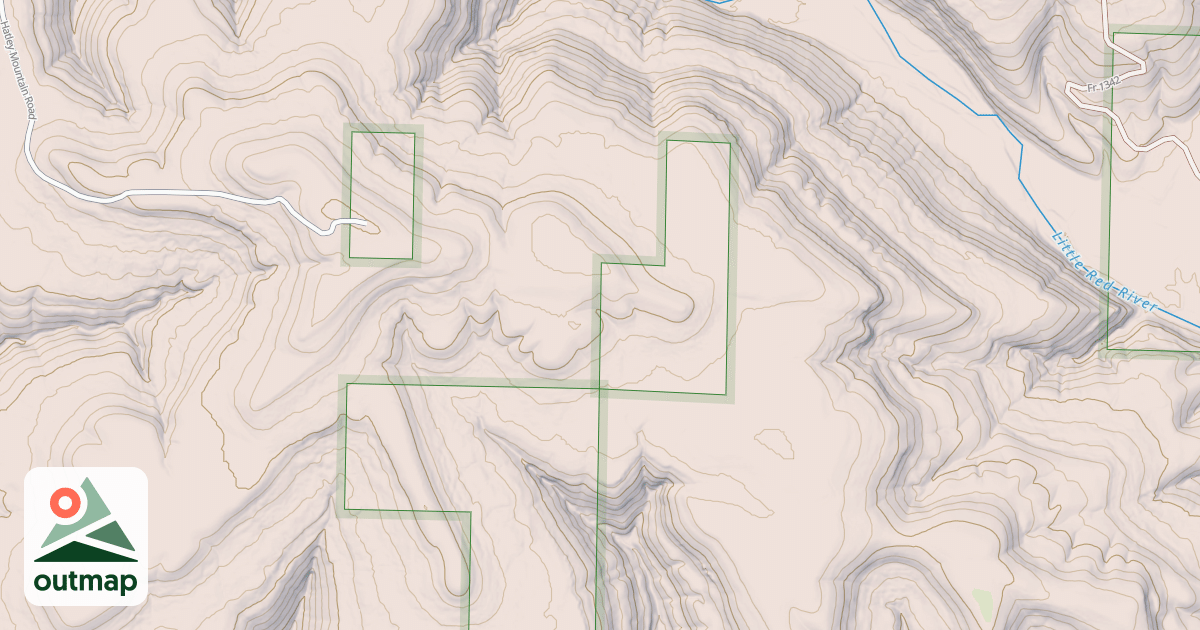 Map of HATLEY MTN SPUR