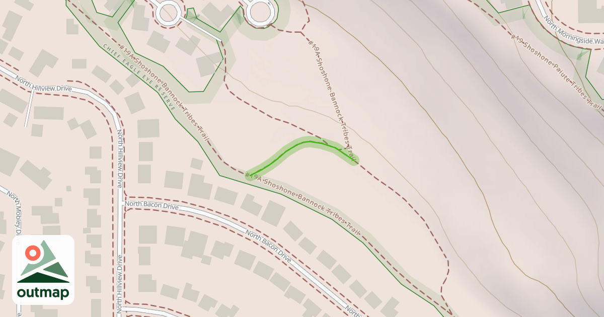 Map of #19A Shoshone-Bannock Tribes Trail