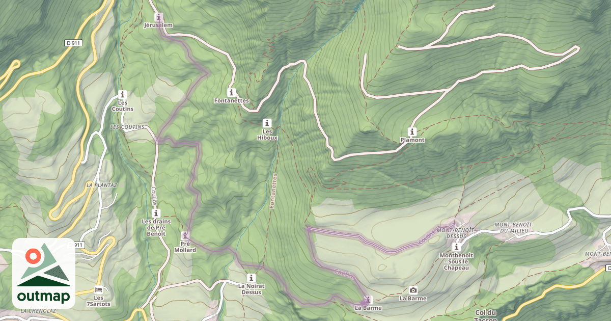 Map of Coutins