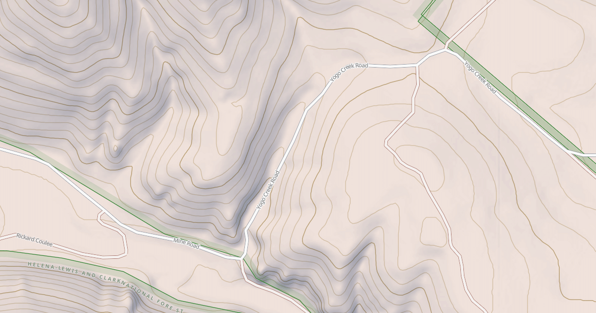 Map preview of YOGO CREEK