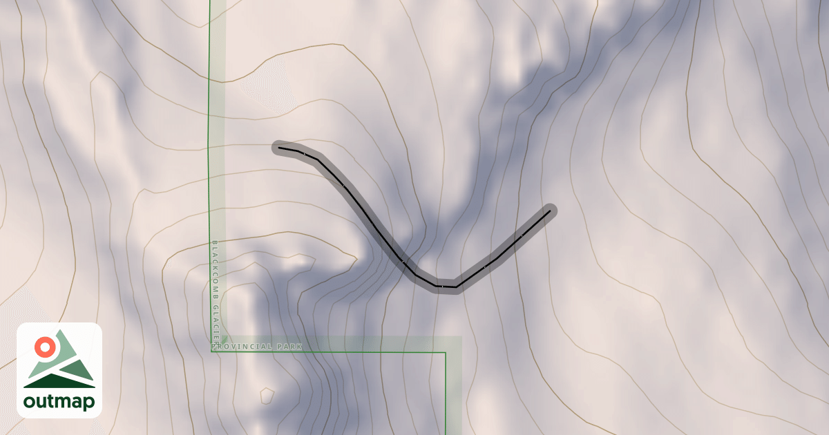 Map of Sapphire Bowl Entrance Chutes