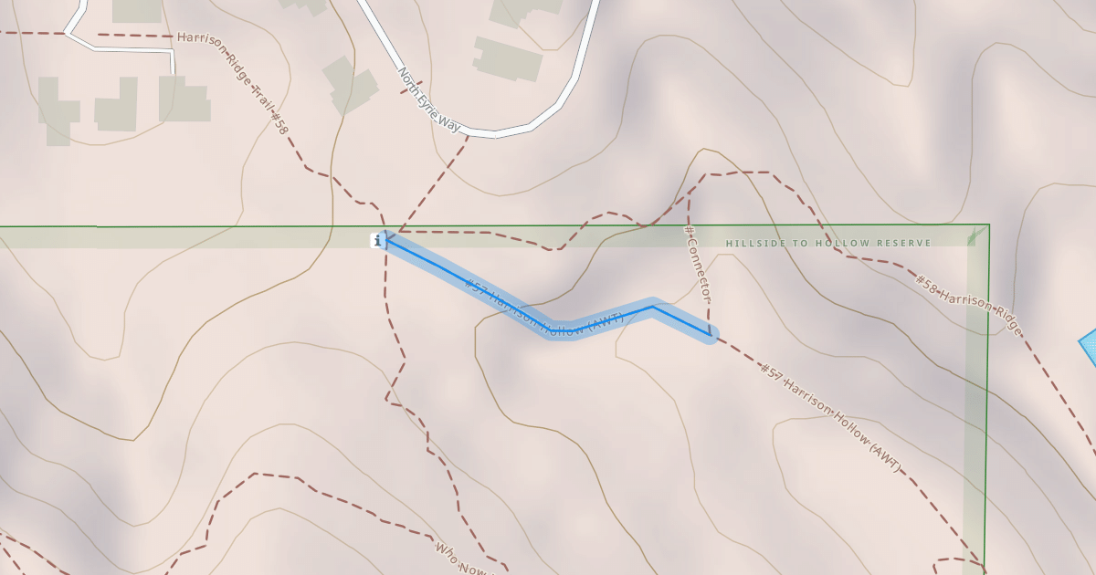 Map preview of Harrison Hollow Trail