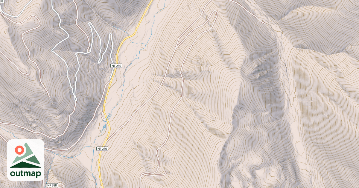 Map of PHOEBE MOUNTAIN