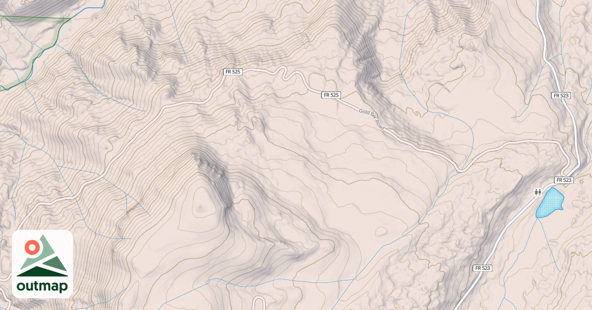 Map of GOLD BAR