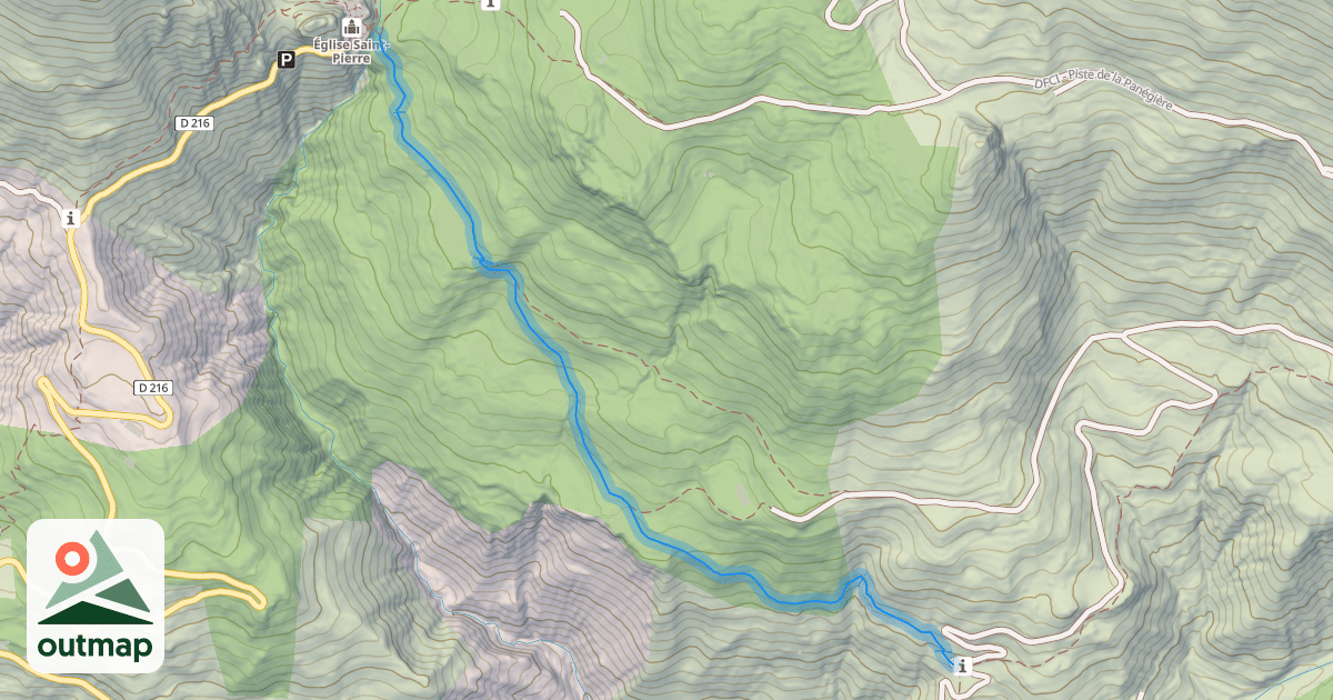 Map of Chemin du Facteur