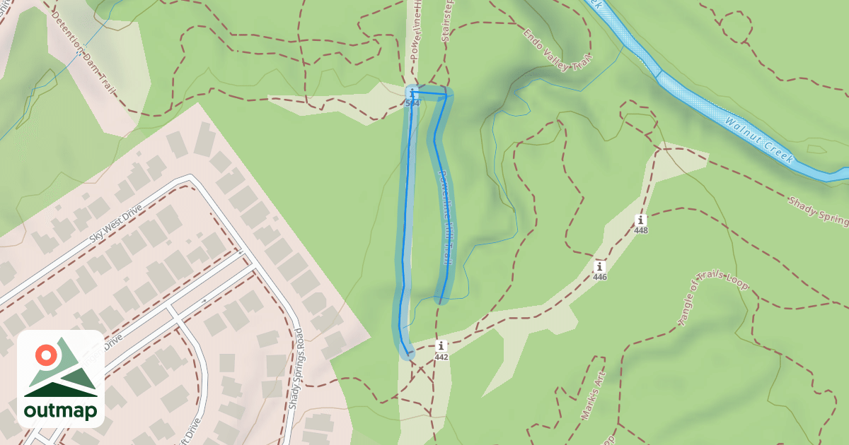 Map of Powerline Hill Trail