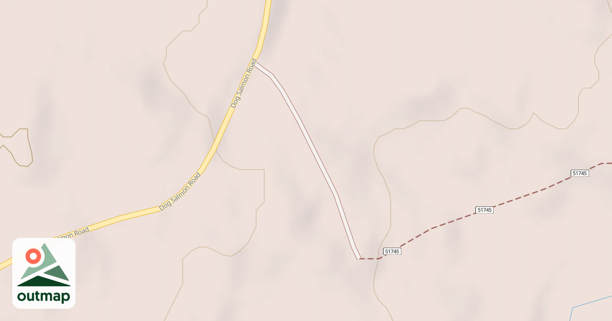Map of DOG SALMON FISH PASS