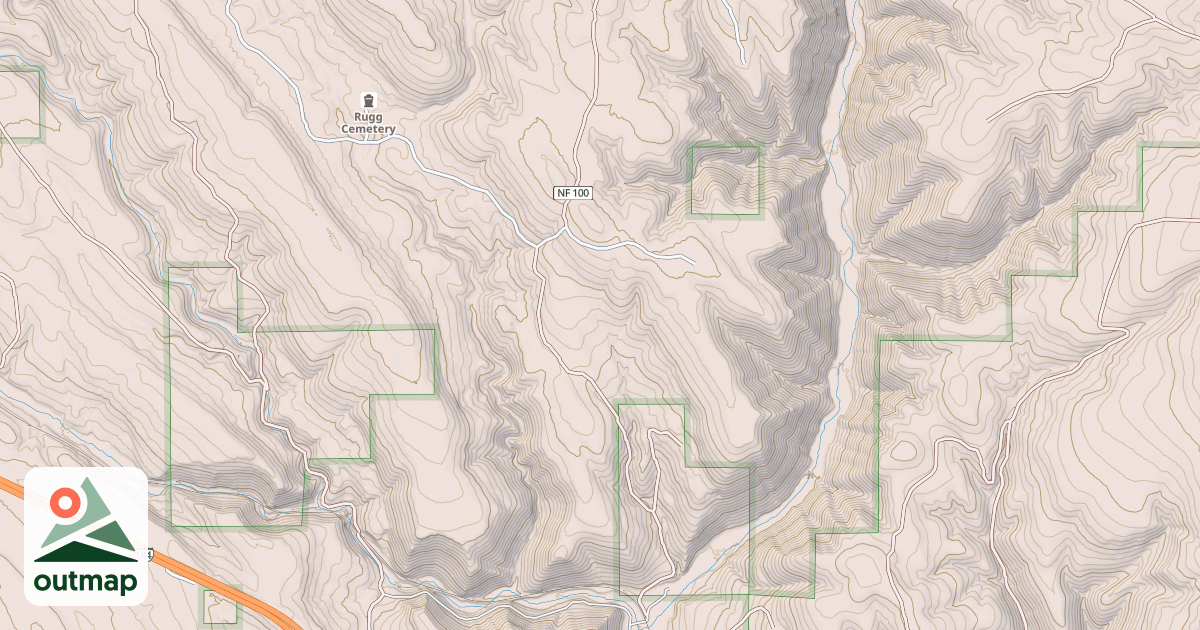 Map of USFS National Forest System Roads {74DD8CBA-F0B4-4BB1-8D80-00F0EFBB8562}